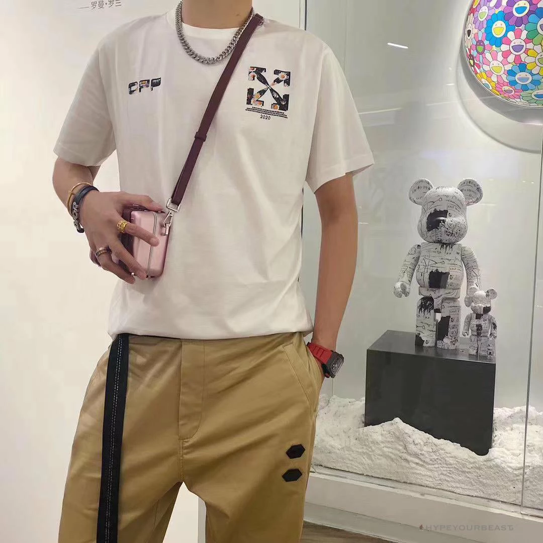 T-Shirts OFF-WHITE Daisy Graffiti Arrow Conley Tee Shirt ‘WHITE’