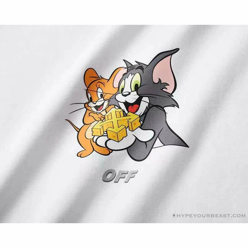 OFF-WHITE Cat And Mouse Tee Shirt ‘WHITE’ T-Shirts