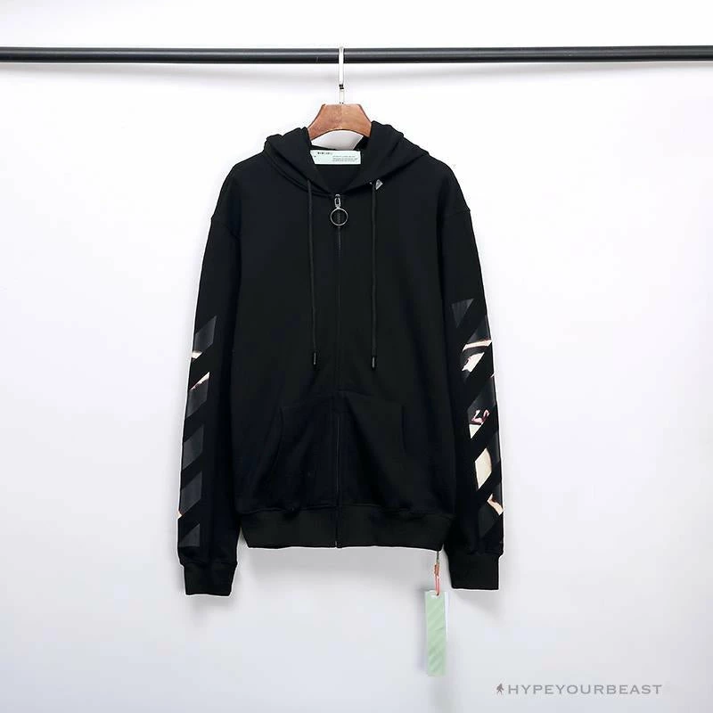 OFF-WHITE Angel Jesus Religious Print Hoodie ‘BLACK’ Hoodies & Jackets
