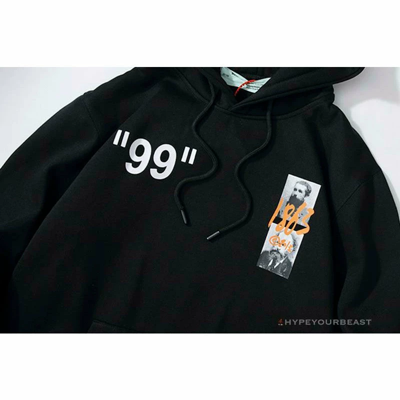 OFF-WHITE CO VIRGIL ABLOH 1863 Monet Hoodie ‘BLACK’ Hoodies & Jackets