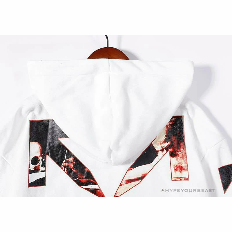 Hoodies & Jackets OFF-WHITE Skull And Writing Hoodie ‘WHITE’