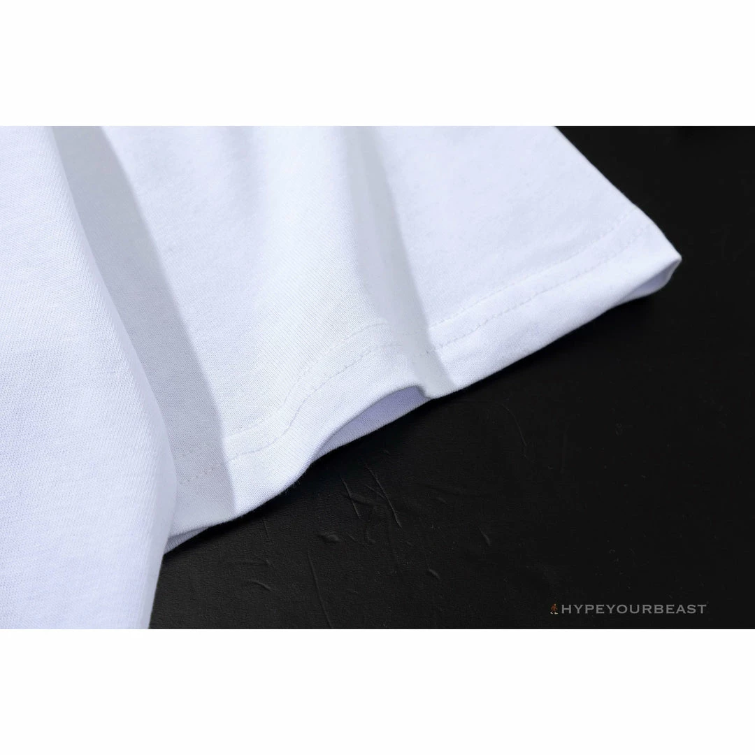 OFF-WHITE Light Blue Marker Draw Pattern Tee Shirt ‘WHITE’