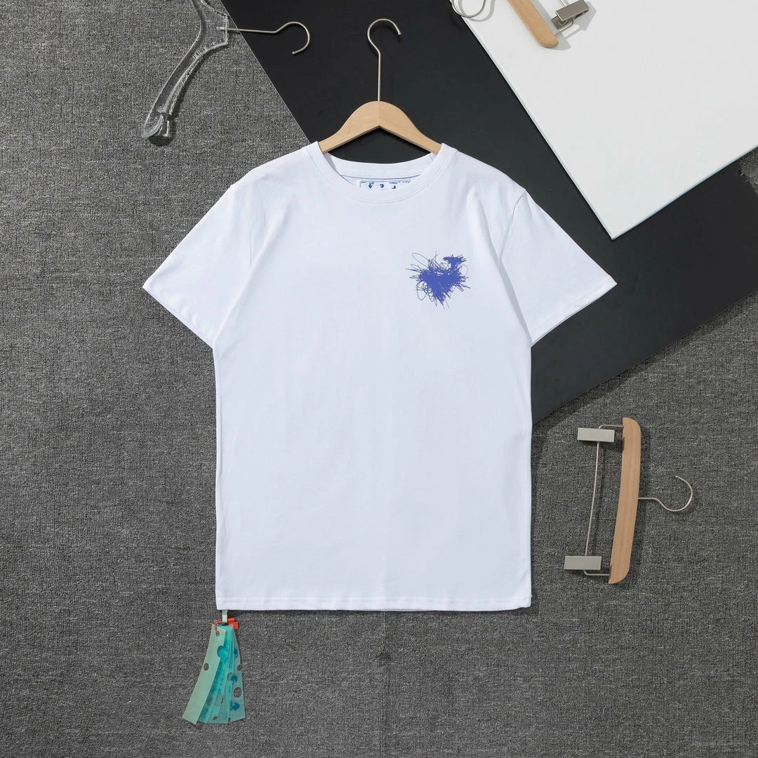T-Shirts OFF-WHITE Ballpoint Pen Depicting Pattern Tee Shirt ‘WHITE’