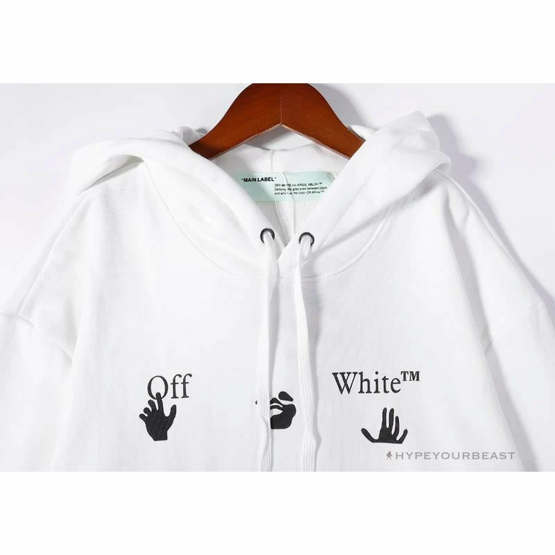 OFF-WHITE Green Arrow Hoodie ‘WHITE’