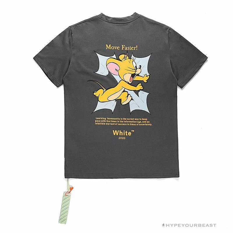 OFF-WHITE Jerry Move Faster Tee Shirt ‘GREY’