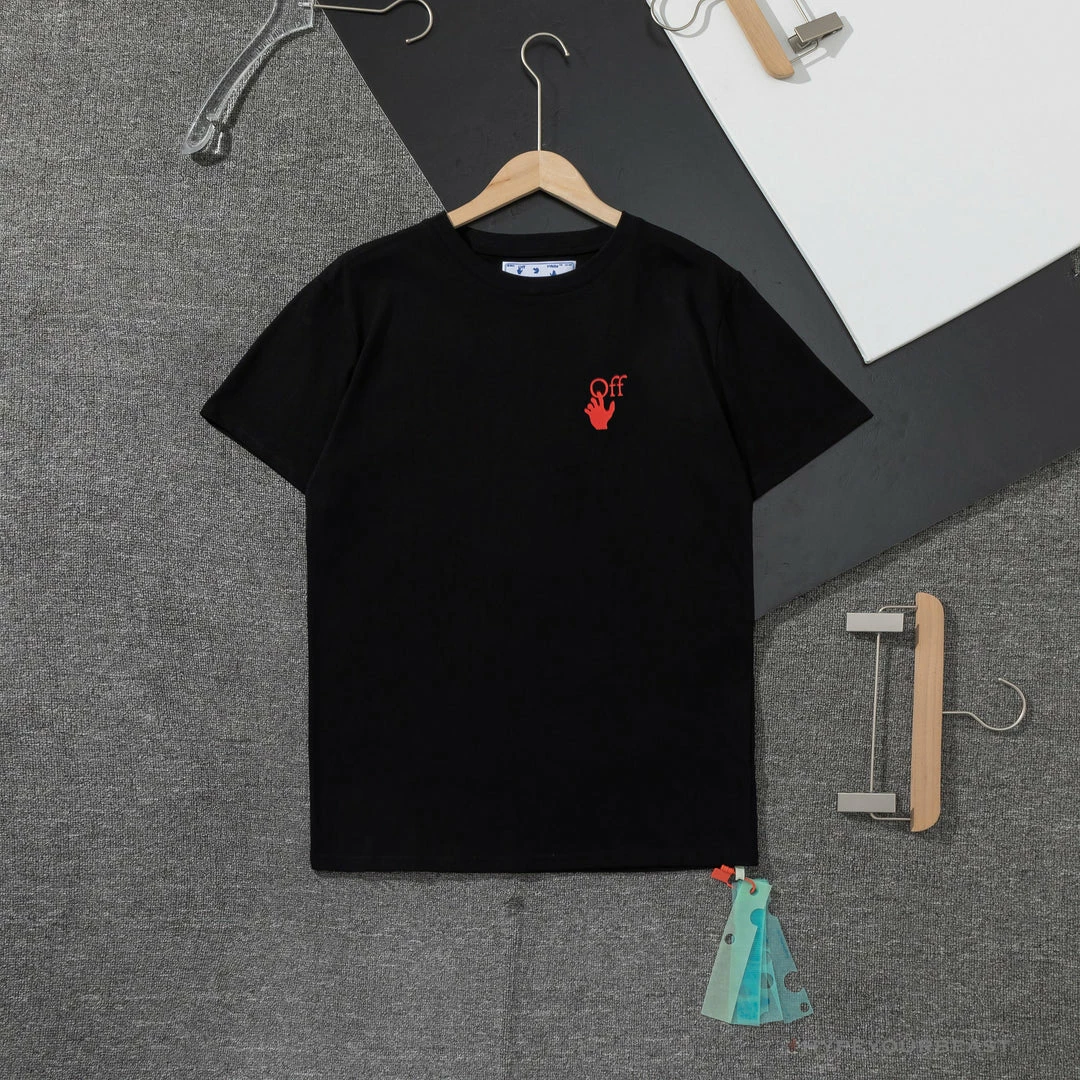T-Shirts OFF-WHITE Red Flash Cross Arrow Tee Shirt ‘BLACK’