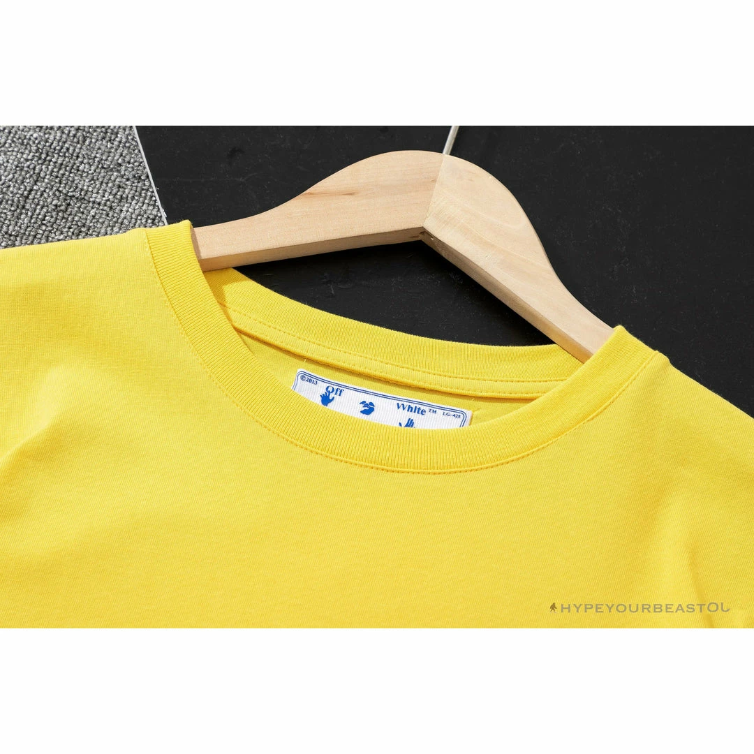 OFF-WHITE Spray Paint Arrow Tee Shirt ‘YELLOW’