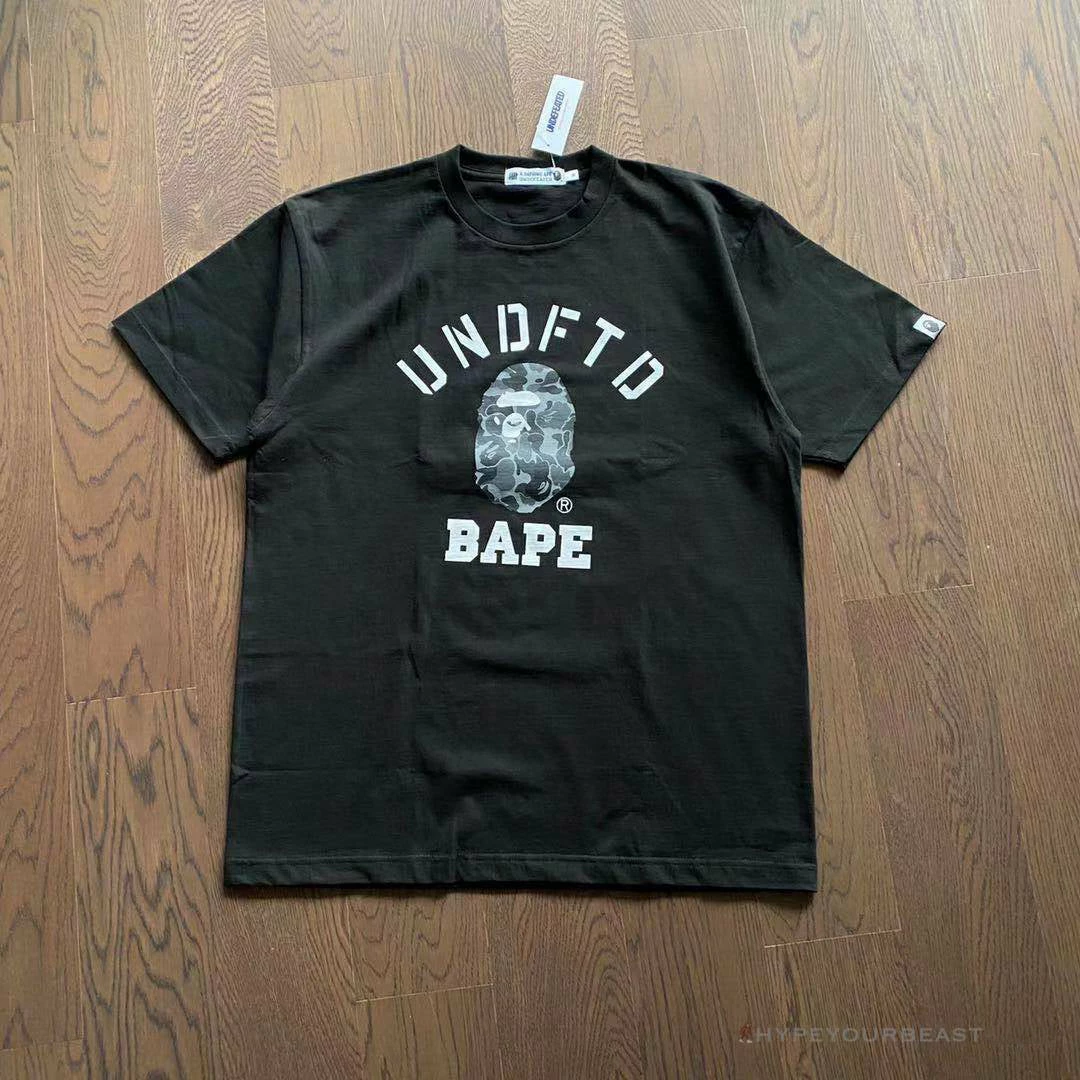 UNDFTD X Bape Tee Shirt Black Clothes