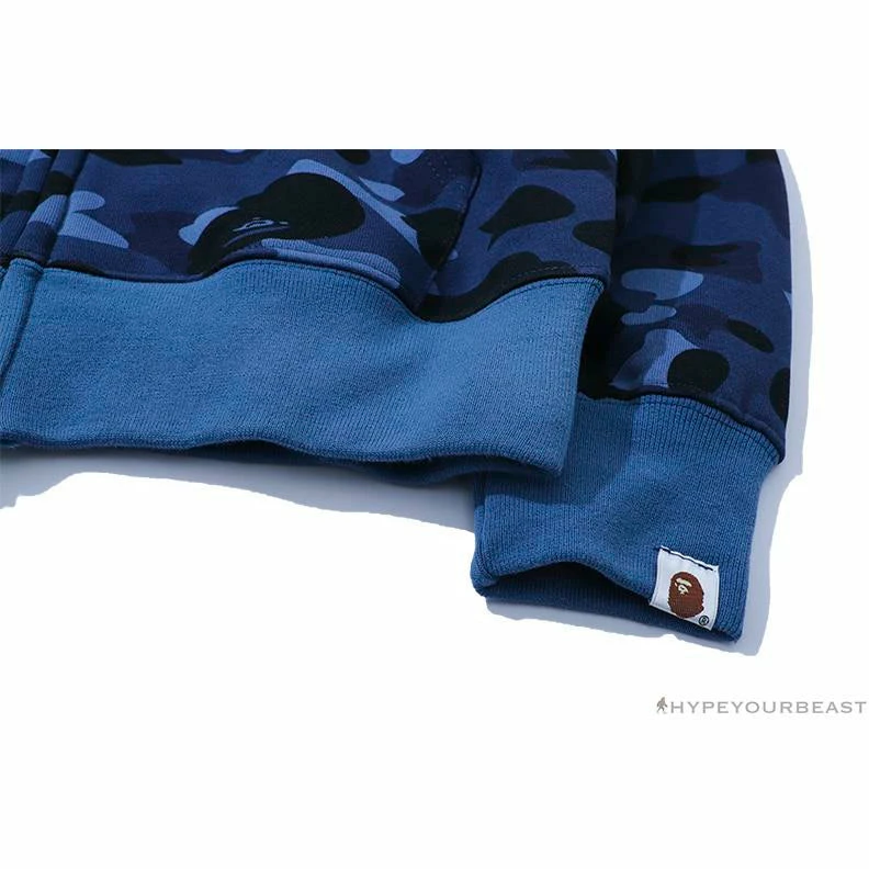 BAPE X PSG Paris Saint-Germain Camouflage Blue Hoodie Clothes