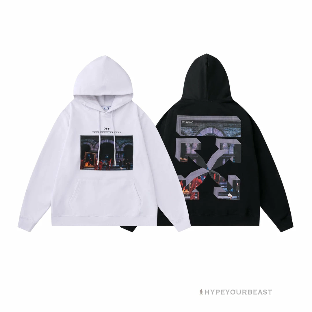 HypeYourBeast Hoodies & Jackets Off White Hoodie Fighter – White