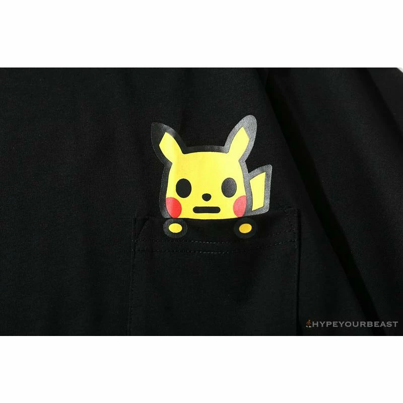 BAPE Baby Milo Pocket Pikachu Tee Shirt ‘BLACK’