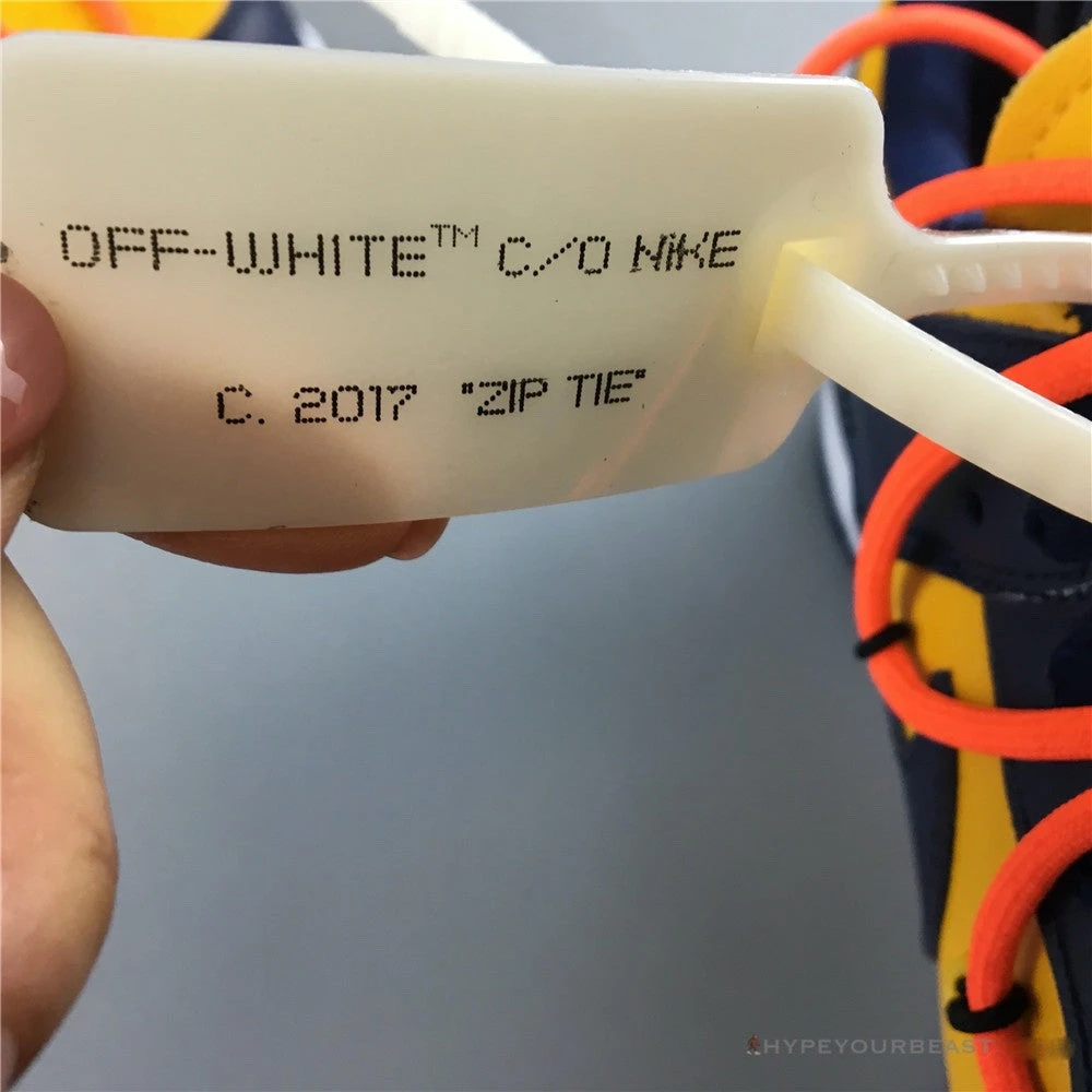 Nike Off-White X Dunk Low ‘University Gold’