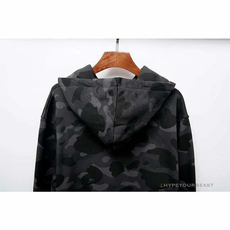 BAPE X Bathing Ape Head Camouflage Hoodie ‘GREY’