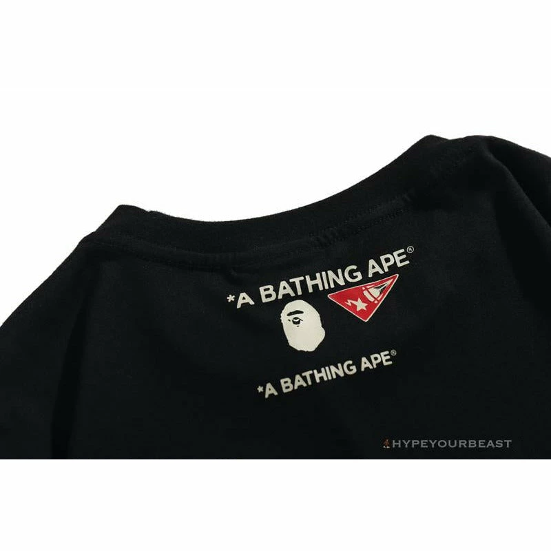 Clothes BAPE Shark Head Crazy Patch Tee Shirt