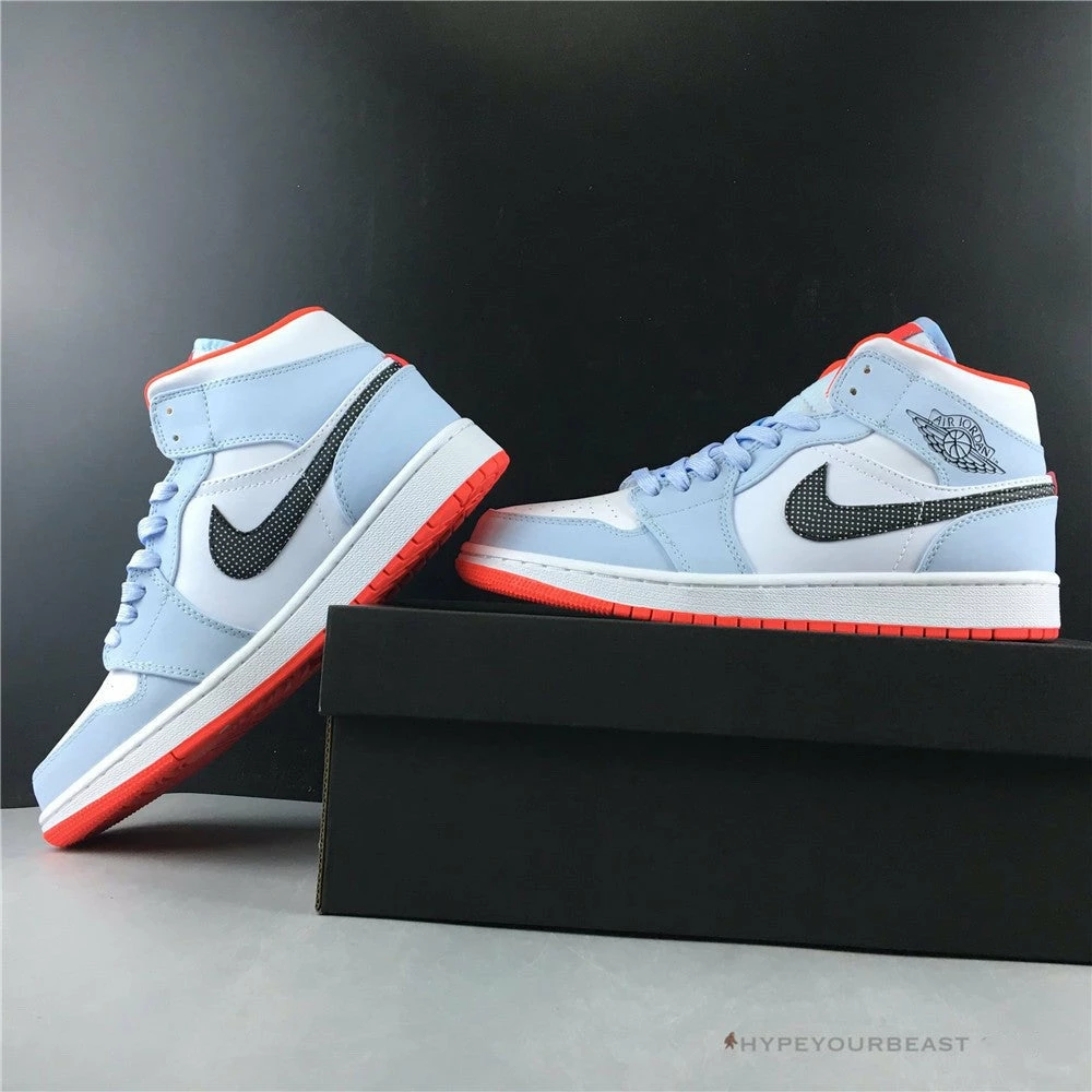 Air Jordan 1 Mid Half Blue