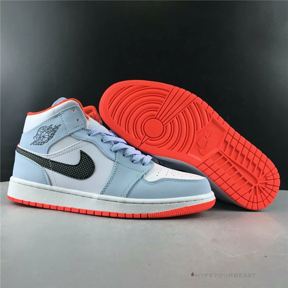 Air Jordan 1 Mid Half Blue
