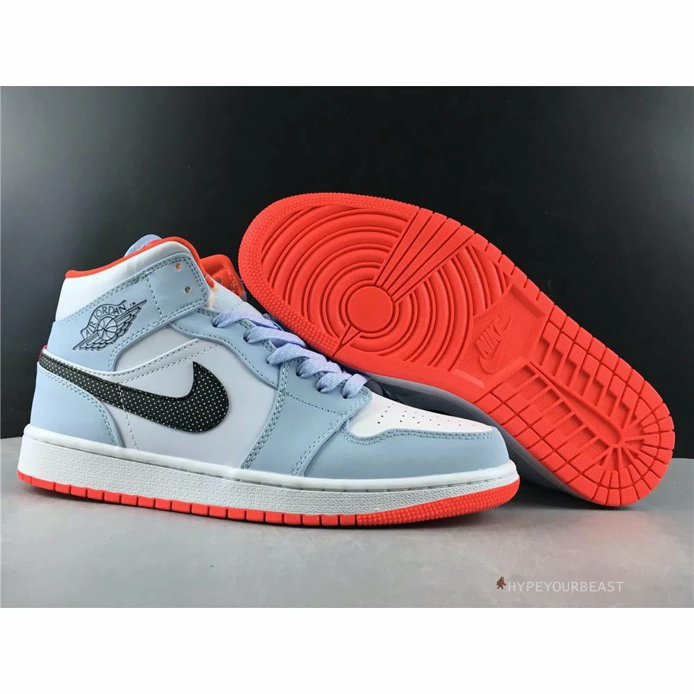 Air Jordan 1 Mid Half Blue