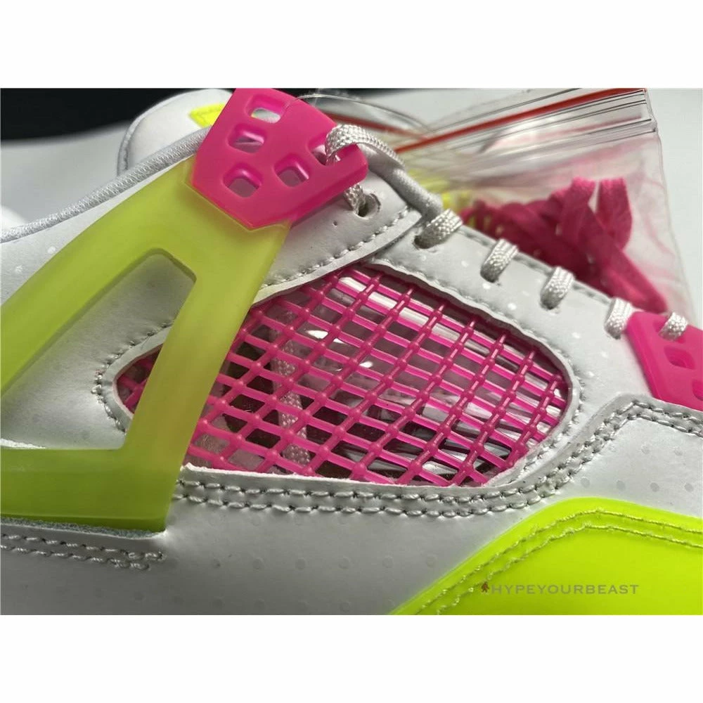 Air Jordan 4 Retro White Lemon Pink