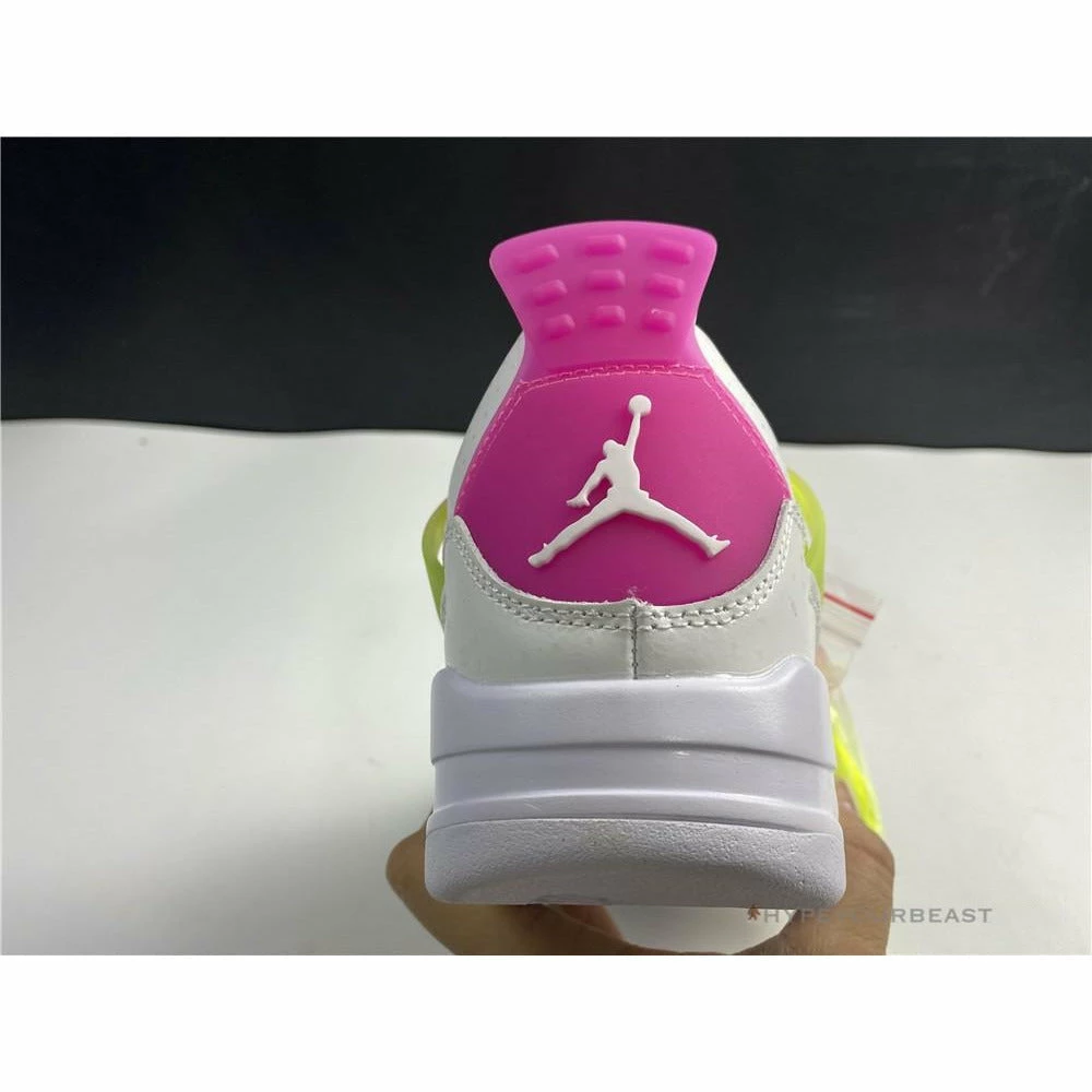 Air Jordan 4 Retro White Lemon Pink
