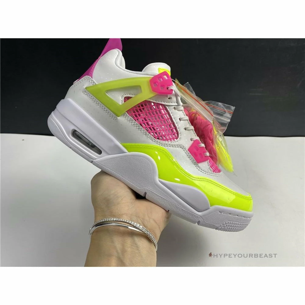 Air Jordan 4 Retro White Lemon Pink