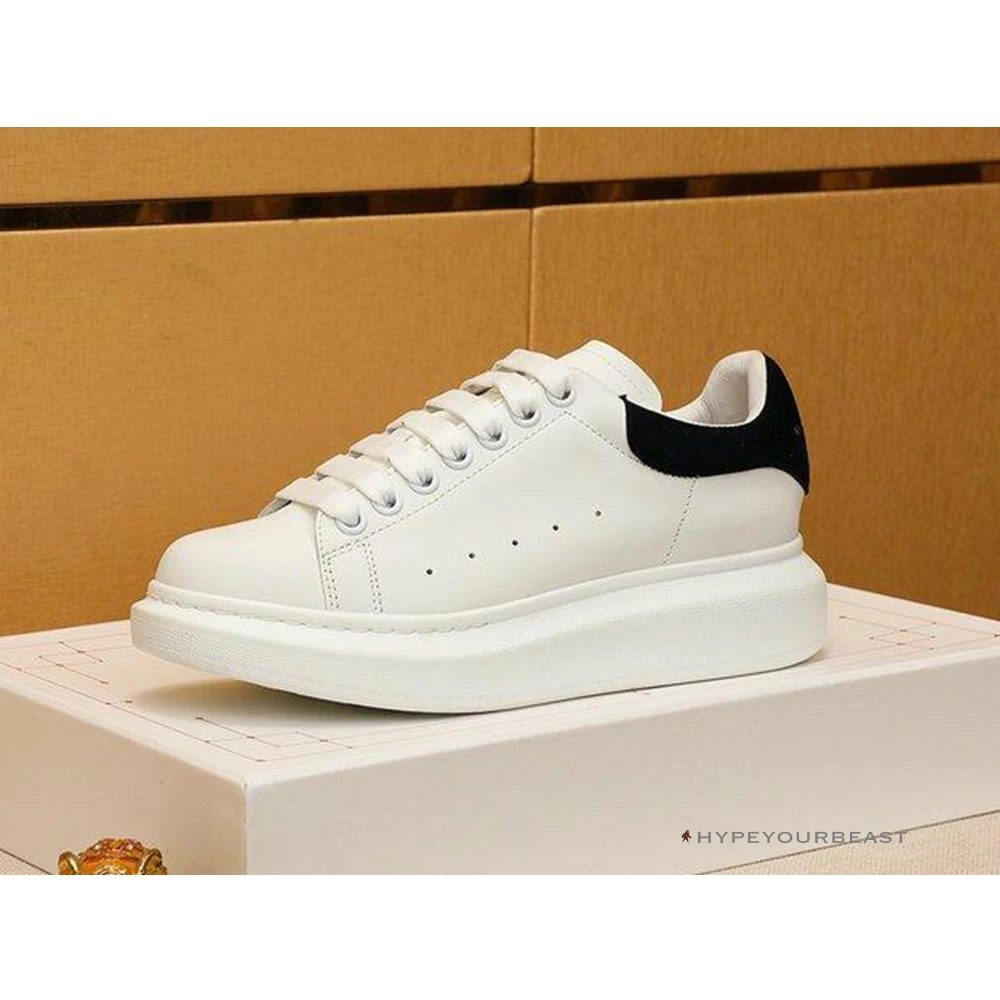 A. Mcqueen Alexander McQueen White / Black Suede Heel Sneaker