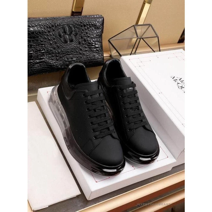 A. Mcqueen Alexander McQueen Black / Back Rubber Sole Sneaker
