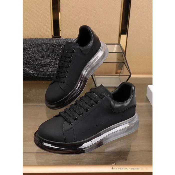 A. Mcqueen Alexander McQueen Black / Back Rubber Sole Sneaker
