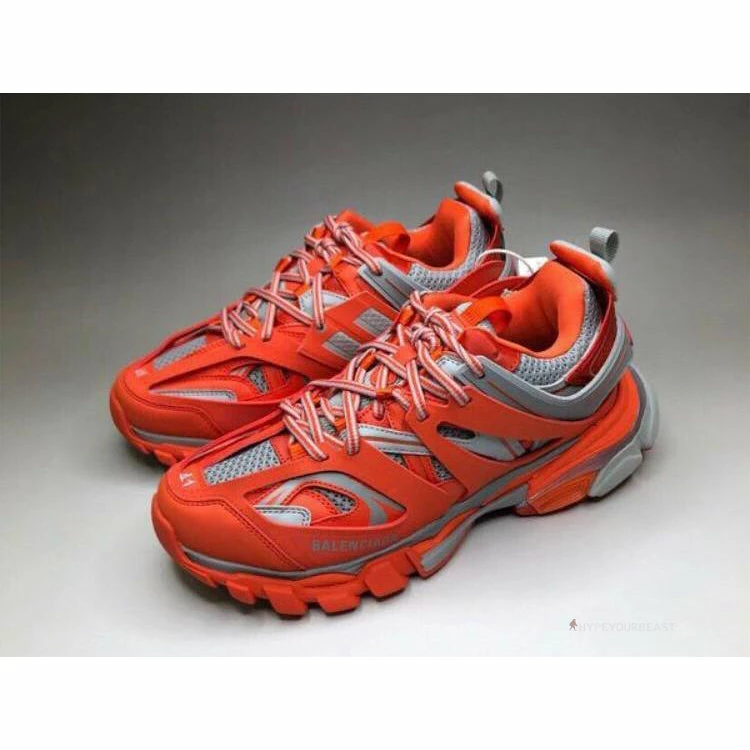 Ba*len*cia*ga bcg track sneakers 3.0 orange/slate grey