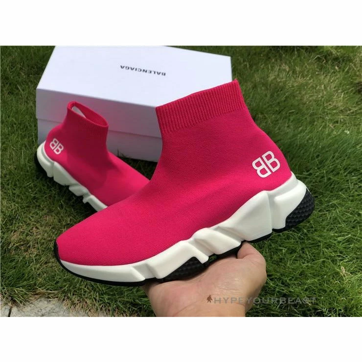 Ba*len*cia*ga bcg sock sneakers pink