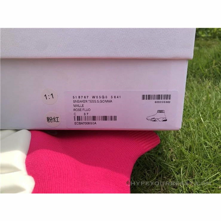 Ba*len*cia*ga bcg sock sneakers pink