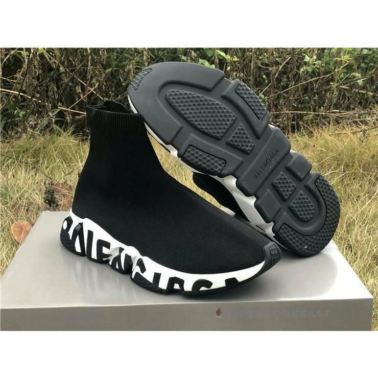 bcg sock sneakers ‘graffiti – black white’ Ba*len*cia*ga