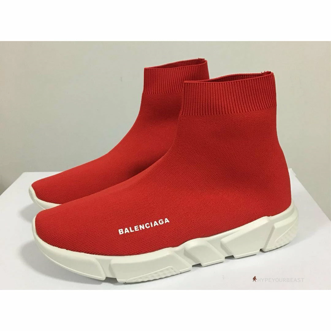 Ba*len*cia*ga bcg sock sneakers red
