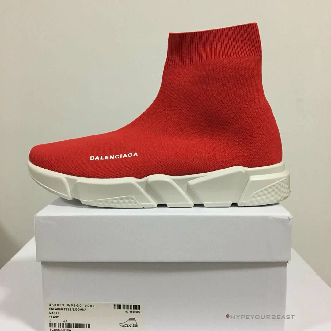 Ba*len*cia*ga bcg sock sneakers red