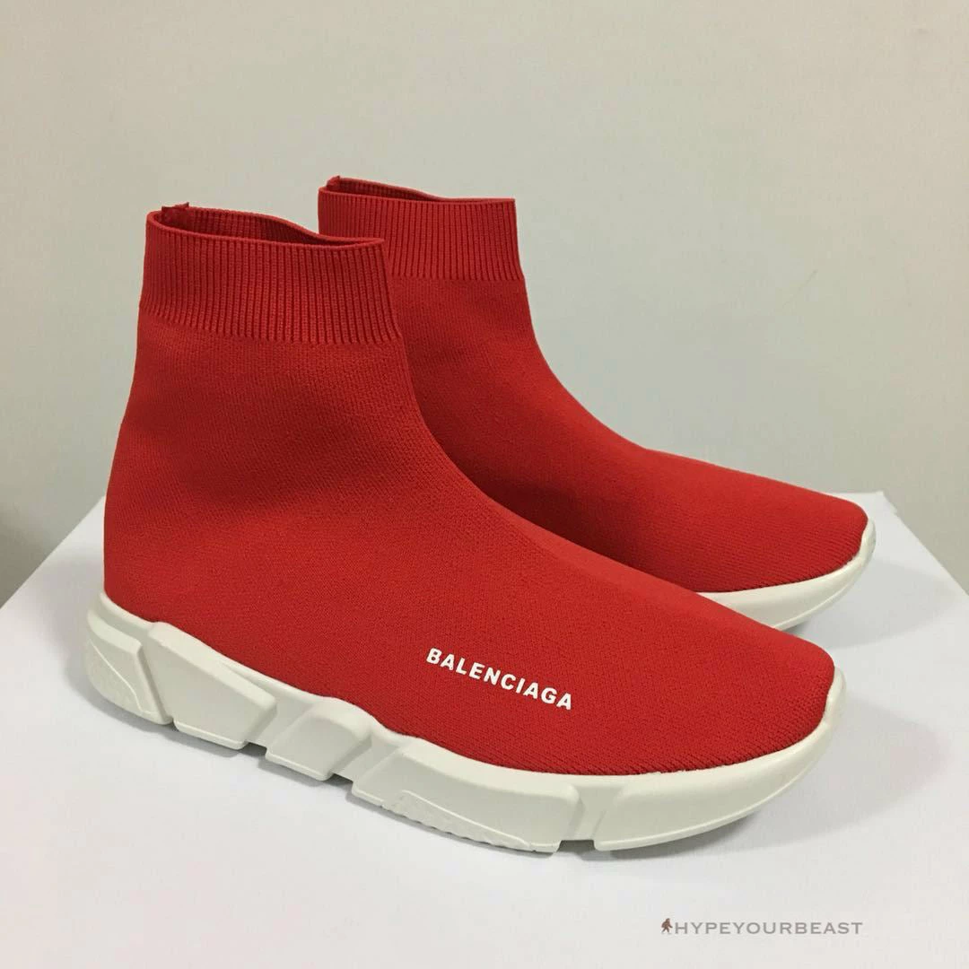Ba*len*cia*ga bcg sock sneakers red