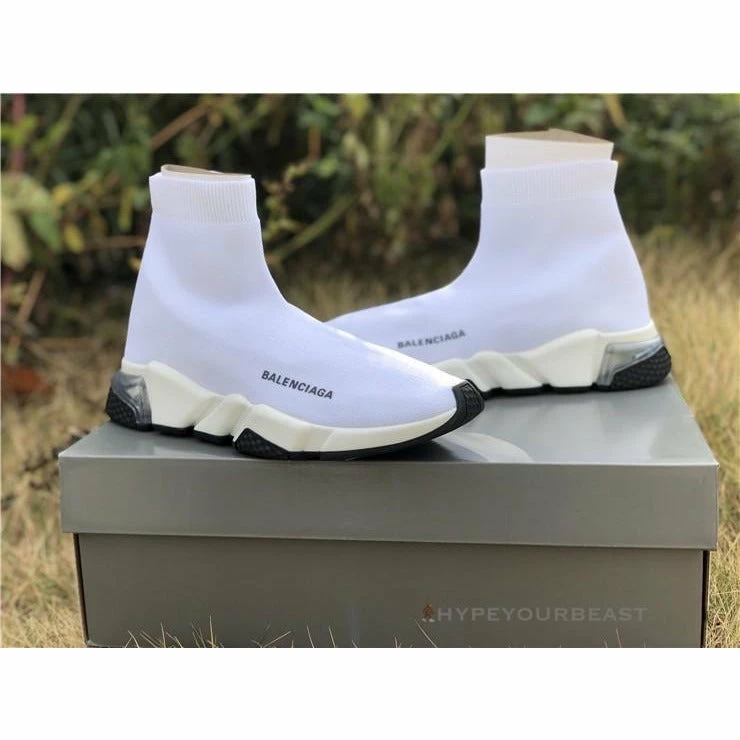 Ba*len*cia*ga bcg sock trainers white / white