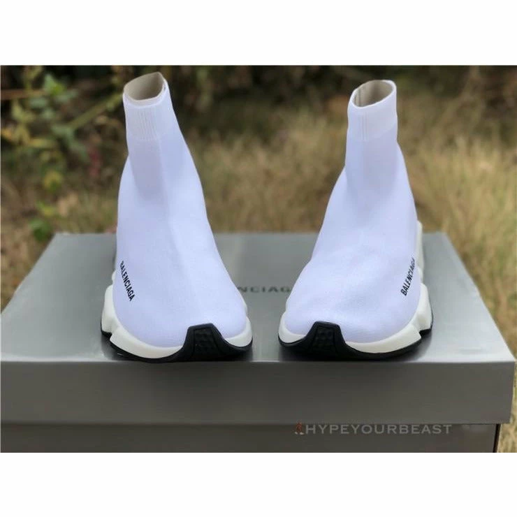 Ba*len*cia*ga bcg sock trainers white / white