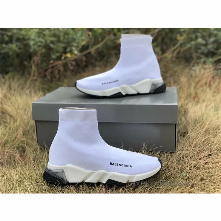Ba*len*cia*ga bcg sock trainers white / white