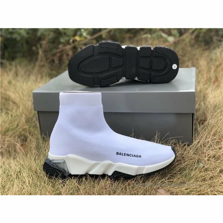 Ba*len*cia*ga bcg sock trainers white / white