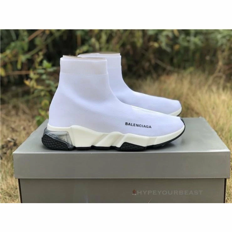Ba*len*cia*ga bcg sock trainers white / white