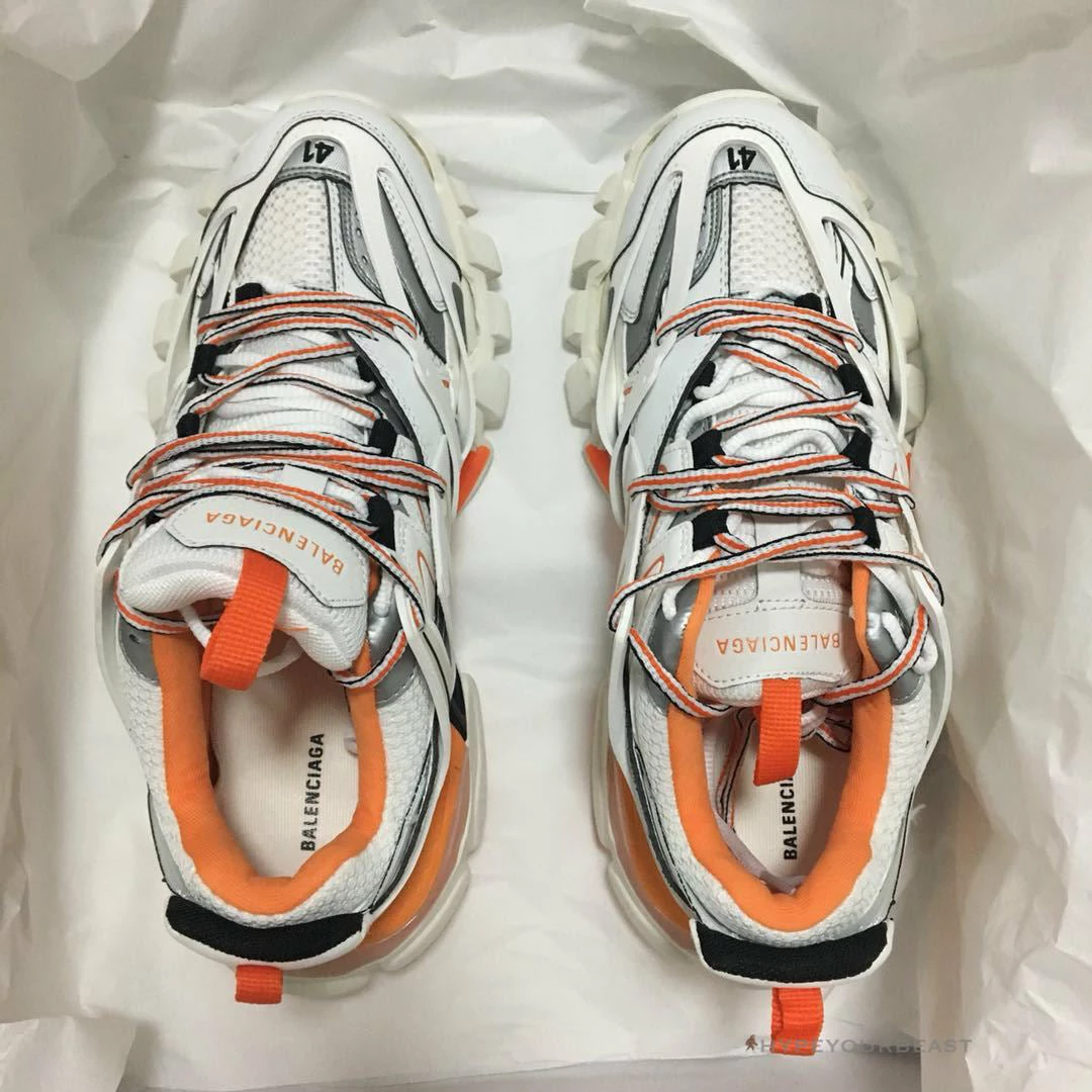bcg track sneakers white / orange Ba*len*cia*ga