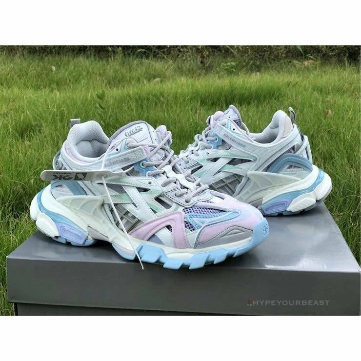 Ba*len*cia*ga bcg track sneakers 3.0 white blue