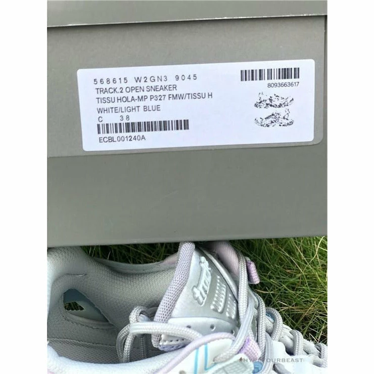 Ba*len*cia*ga bcg track sneakers 3.0 white blue