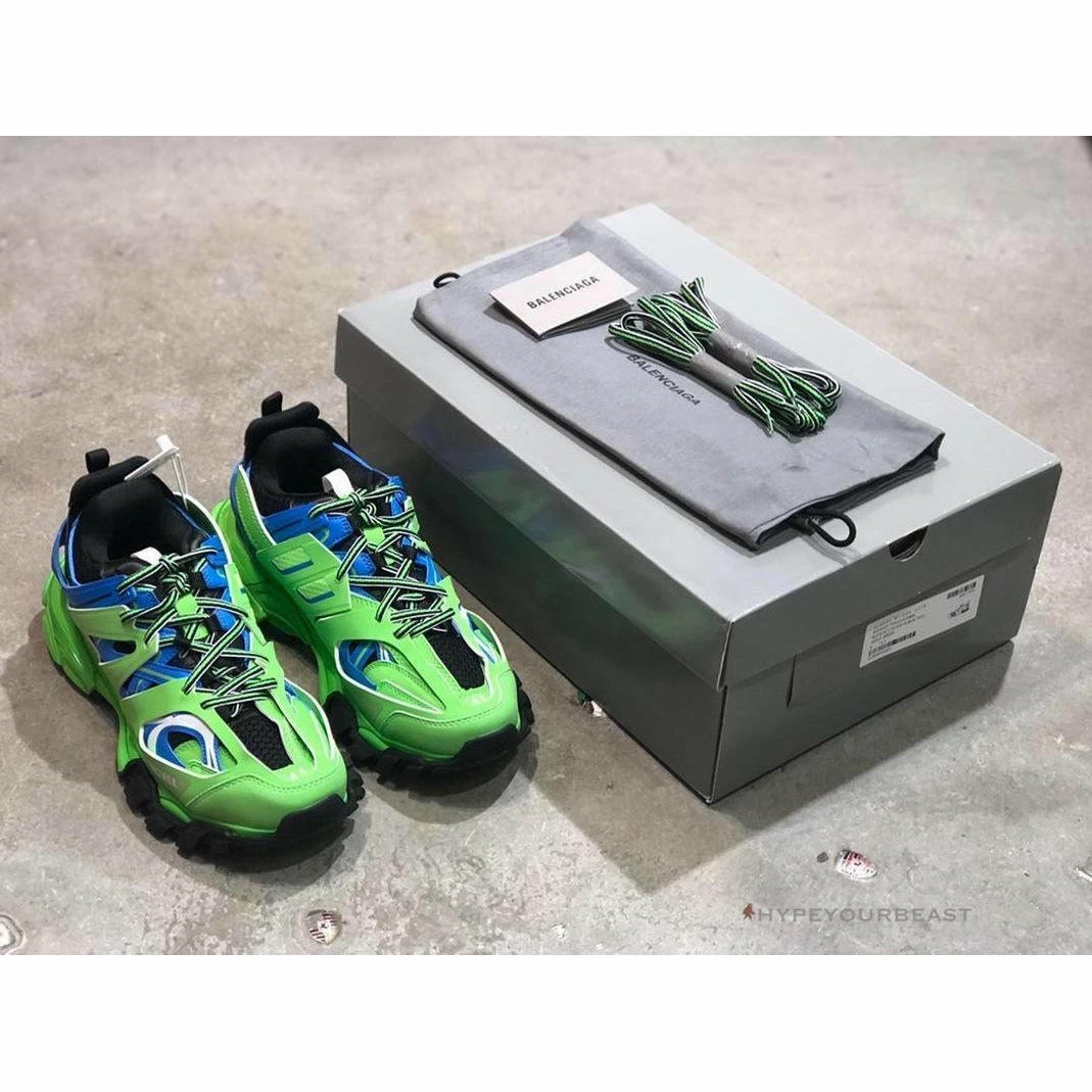 Ba*len*cia*ga bcg track sneakers 3.0 blue/green