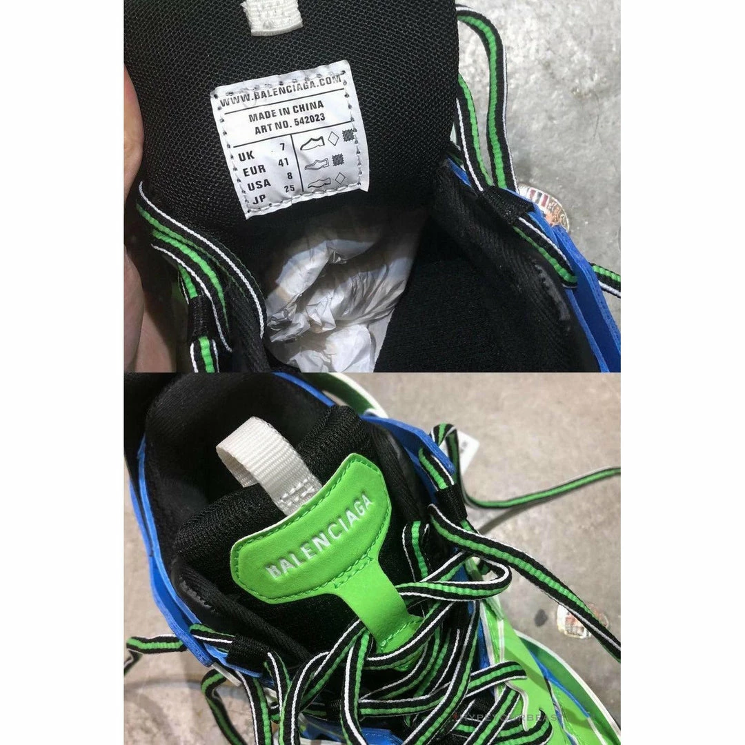 Ba*len*cia*ga bcg track sneakers 3.0 blue/green