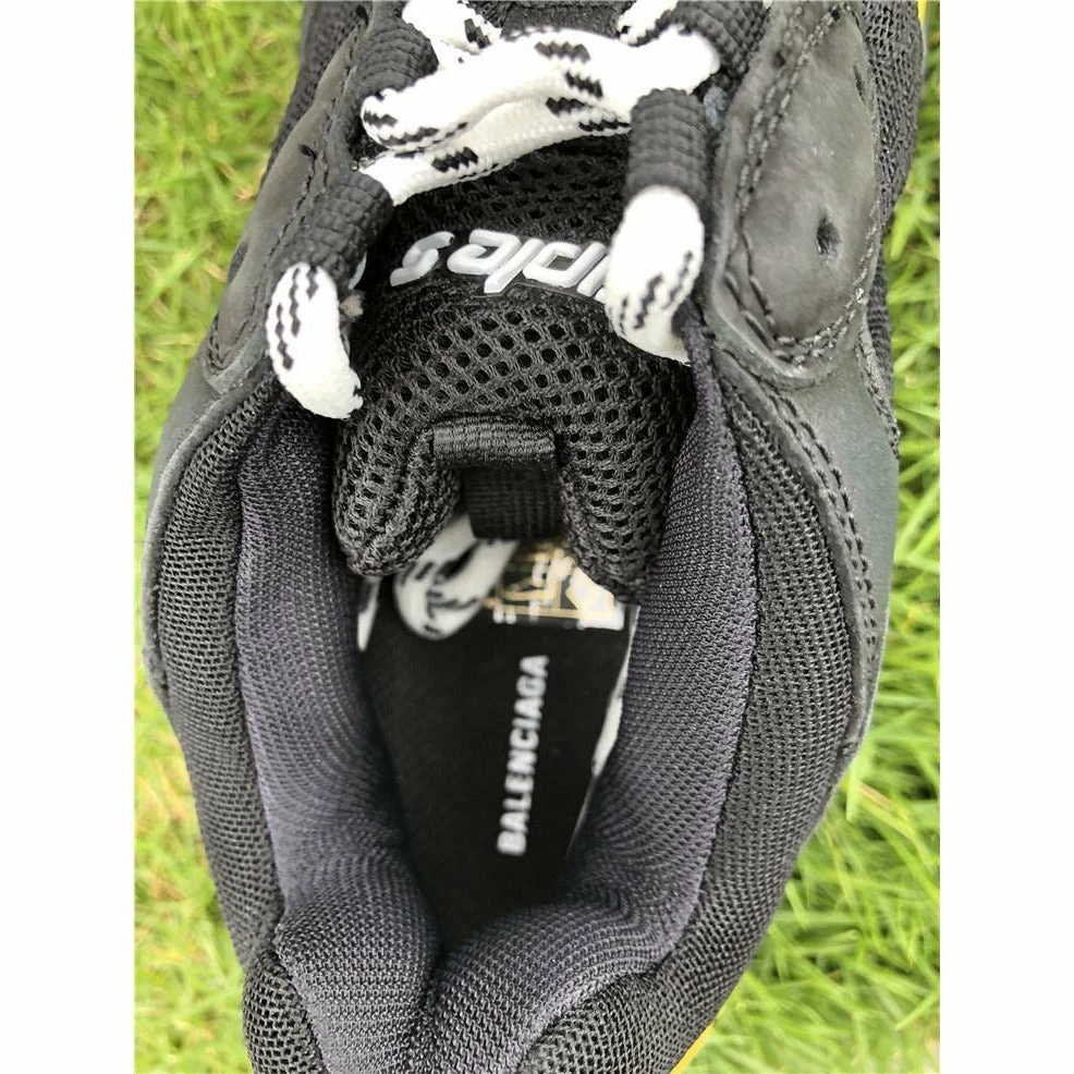 BCG Triple S Sneakers Black / Yellow