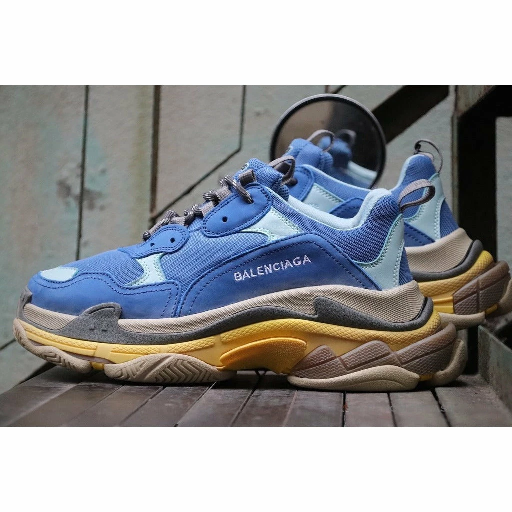bcg triple s sneakers blue / yellow Ba*len*cia*ga