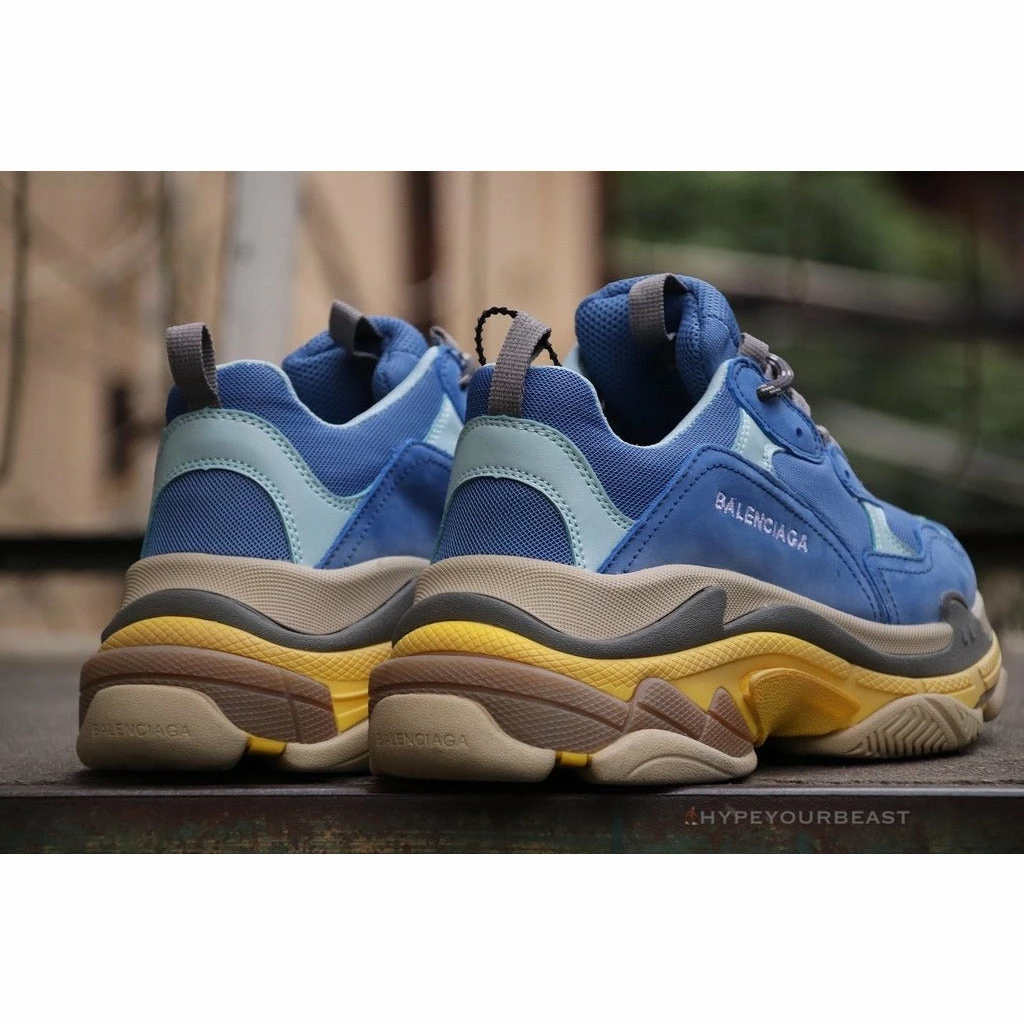 bcg triple s sneakers blue / yellow Ba*len*cia*ga