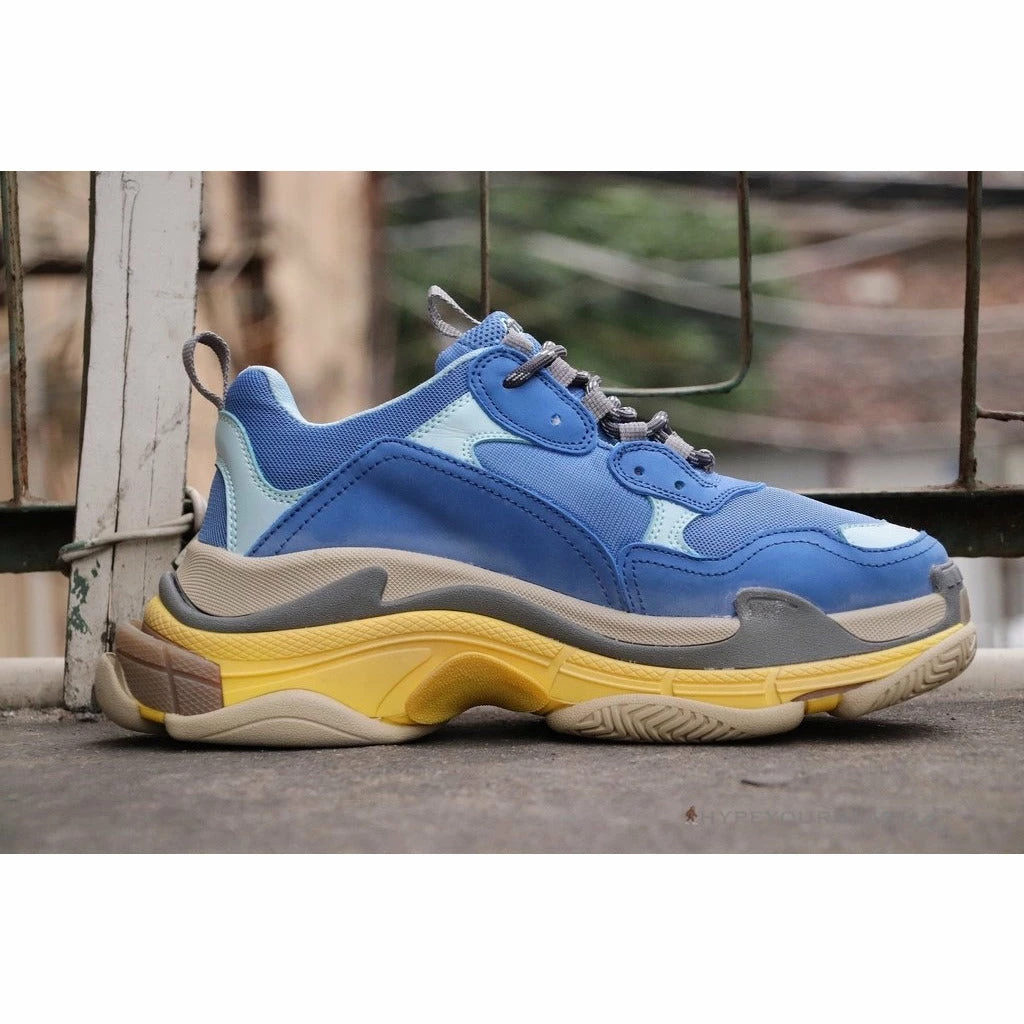 bcg triple s sneakers blue / yellow Ba*len*cia*ga
