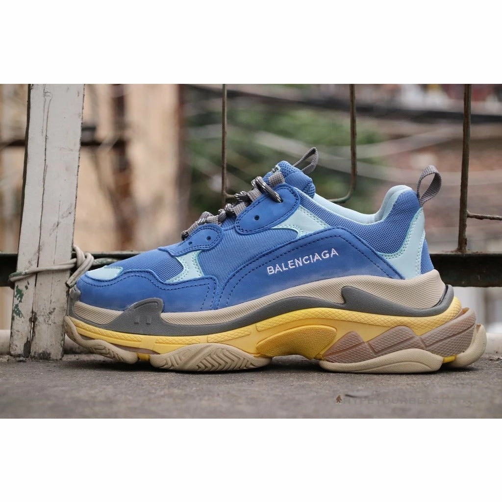 bcg triple s sneakers blue / yellow Ba*len*cia*ga