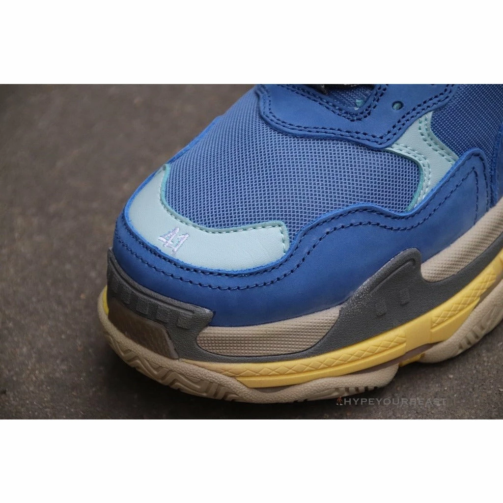 bcg triple s sneakers blue / yellow Ba*len*cia*ga